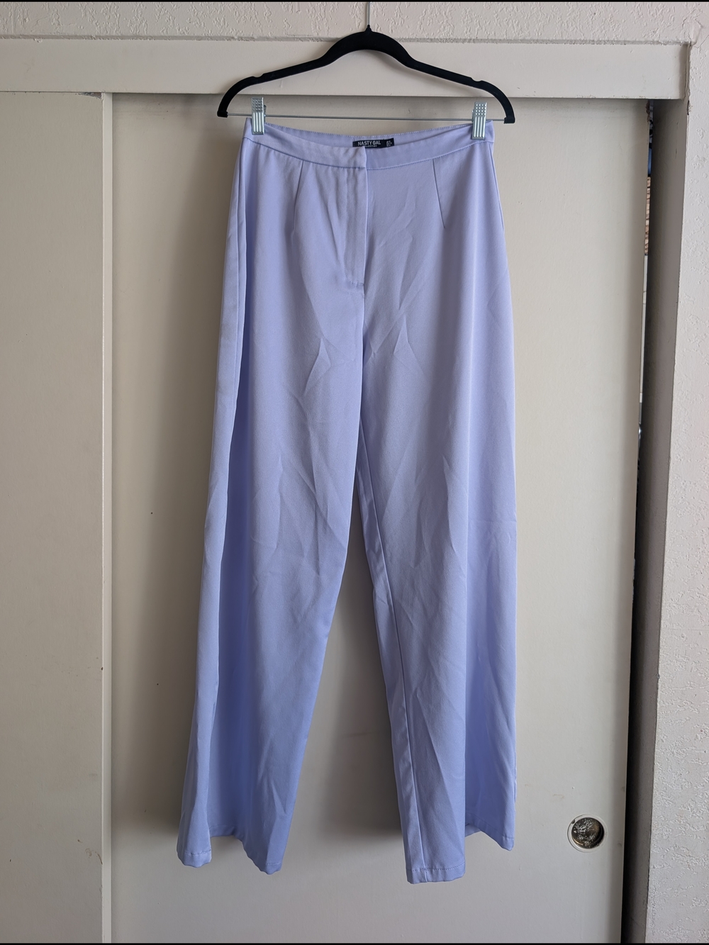 Light Lavender Wide-Leg Pants